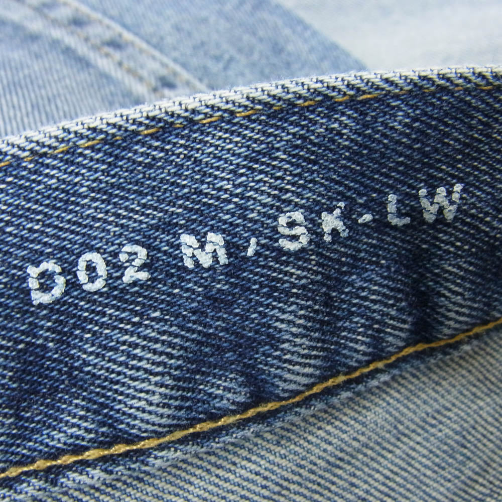 SAINT LAURENT サンローラン 527389 YB477 whiskered skinny jeans ジップフライ スキニー デニム パンツ インディゴブルー系 29【中古】