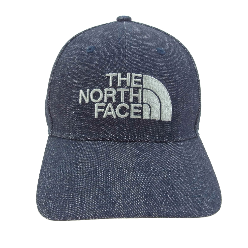 THE NORTH FACE ノースフェイス NN42242 デニム ベースボール キャップ インディゴブルー系 FREE【中古】