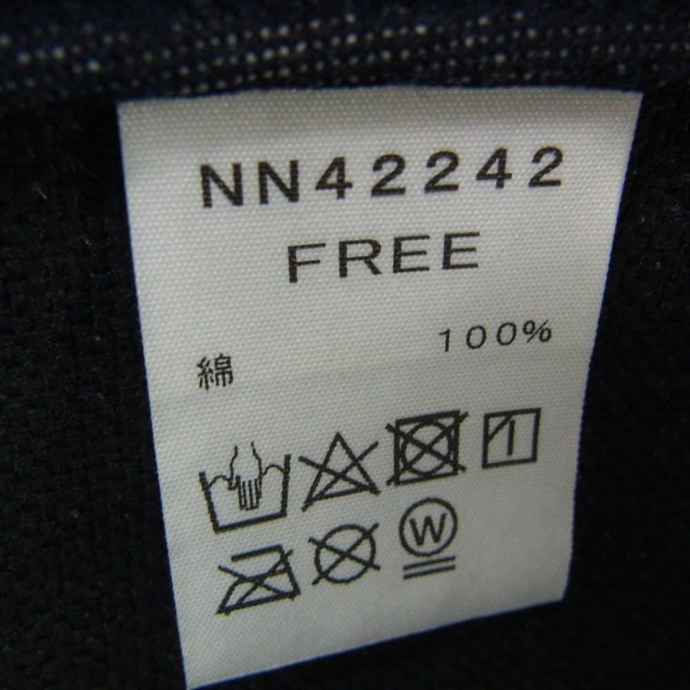 THE NORTH FACE ノースフェイス NN42242 デニム ベースボール キャップ インディゴブルー系 FREE【中古】