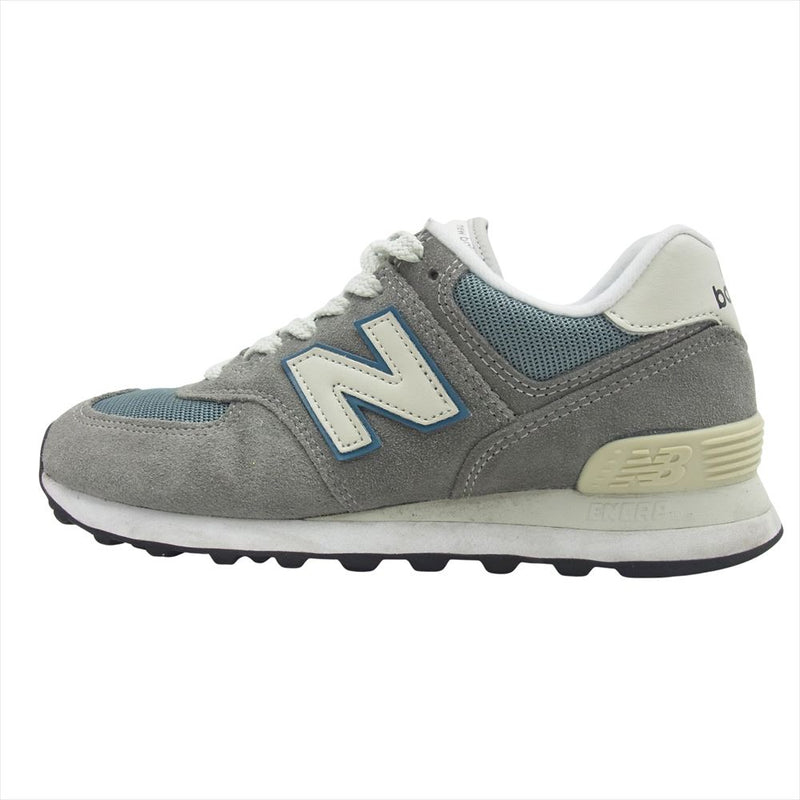 NEW BALANCE ニューバランス ML574BA2 STEEL GRAY スチール グレー ローカット スニーカー グレー系 23.5cm【中古】