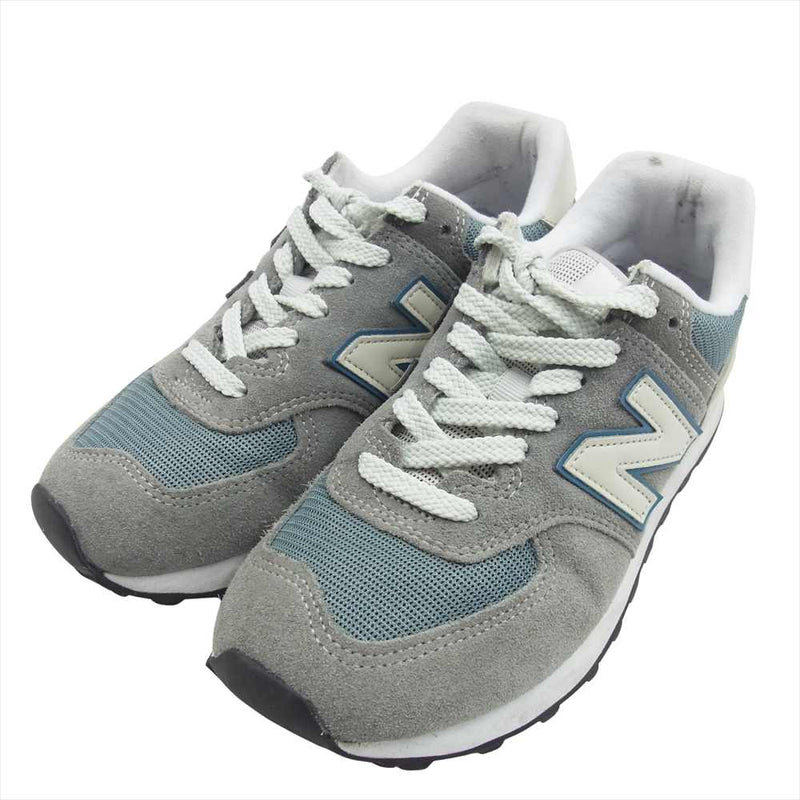 NEW BALANCE ニューバランス ML574BA2 STEEL GRAY スチール グレー ローカット スニーカー グレー系 23.5cm【中古】