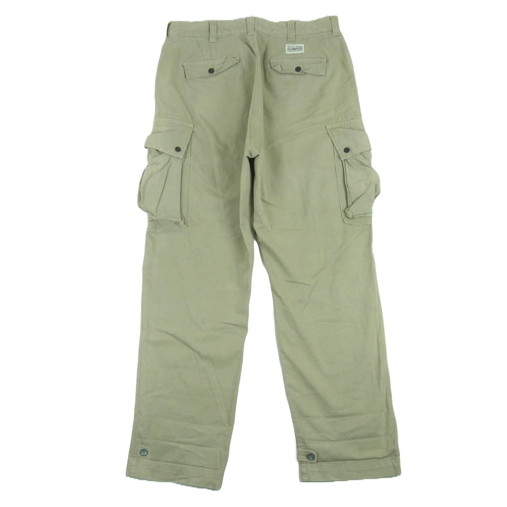 POLO RALPH LAUREN ポロ・ラルフローレン コットン カーゴ チノ パンツ ベージュ系 34【中古】