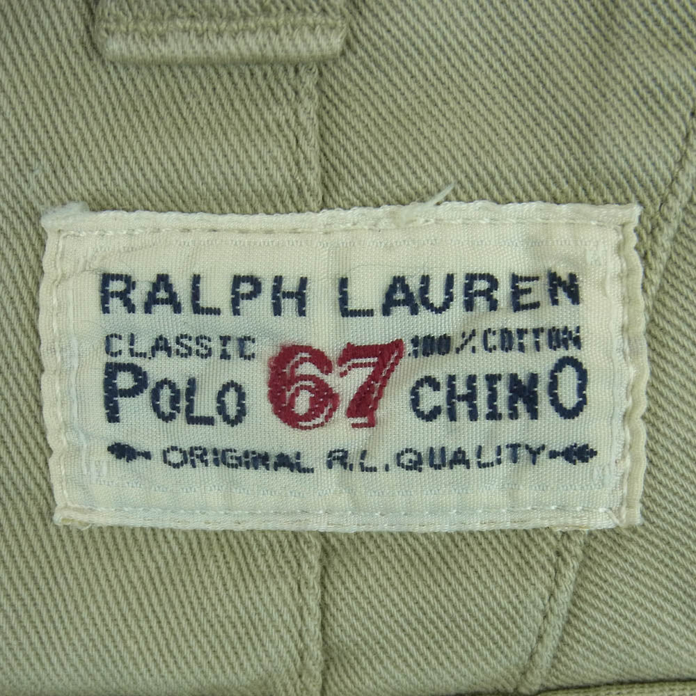 POLO RALPH LAUREN ポロ・ラルフローレン コットン カーゴ チノ パンツ ベージュ系 34【中古】