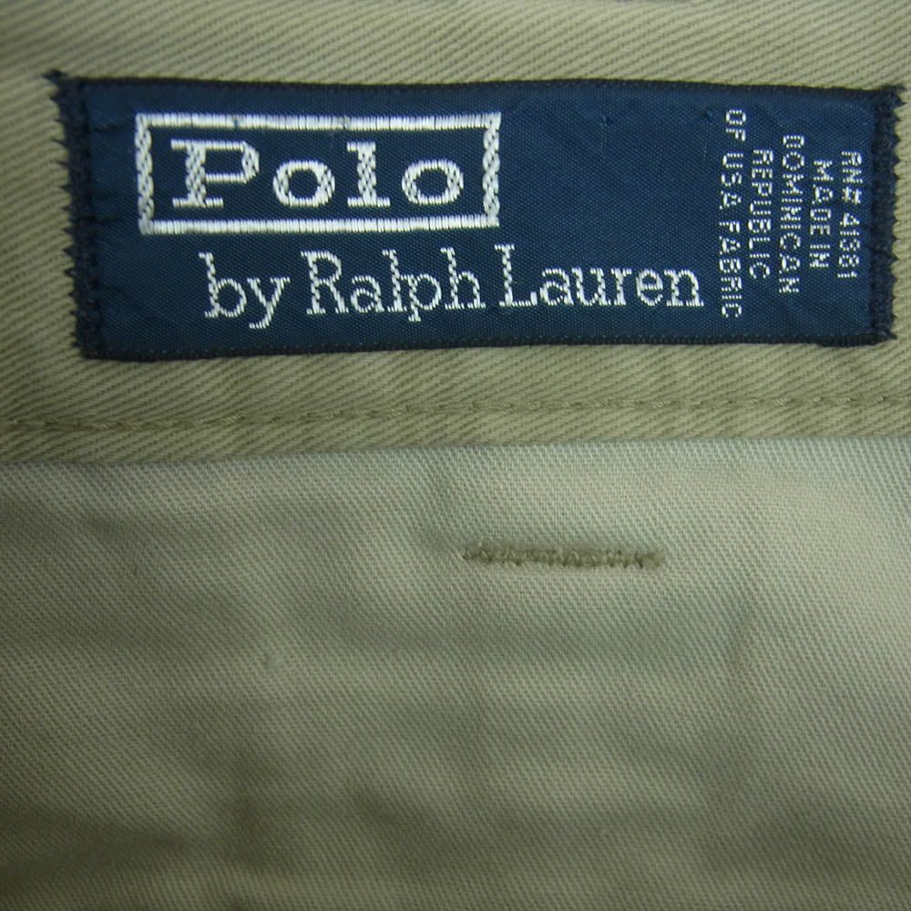 POLO RALPH LAUREN ポロ・ラルフローレン コットン カーゴ チノ パンツ ベージュ系 34【中古】