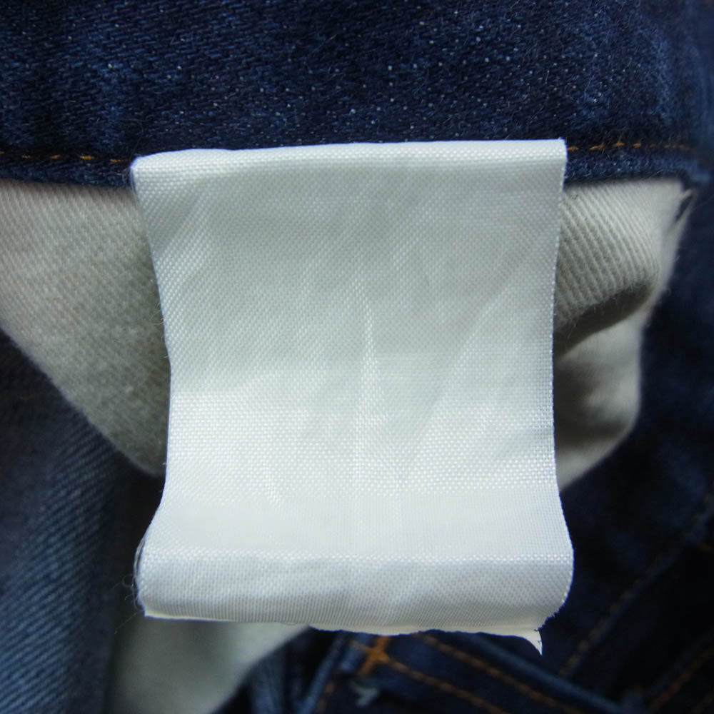 KOJIMA GENES 児島ジーンズ ダブルニー ストレート デニム パンツ インディゴブルー系【中古】