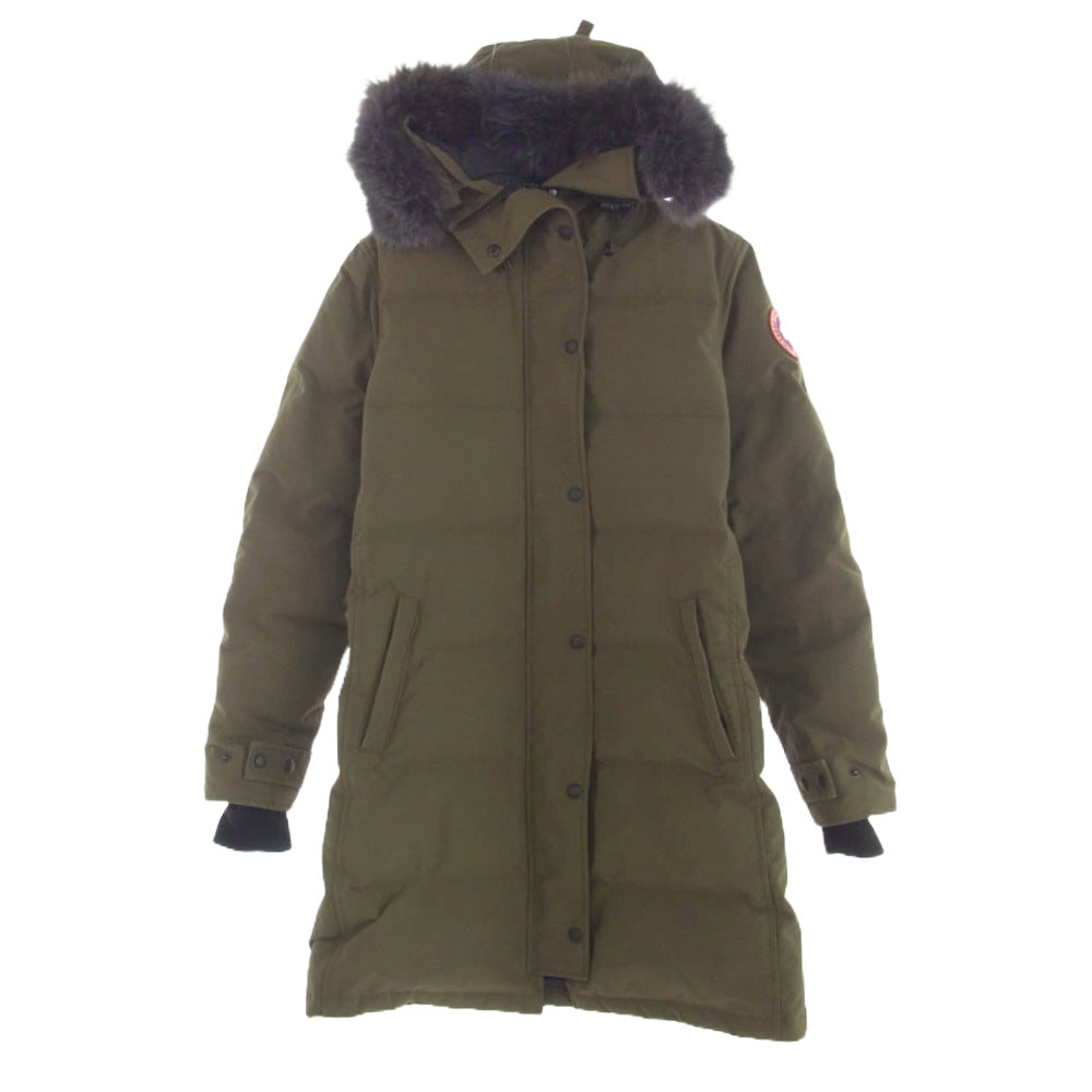 CANADA GOOSE カナダグース 3802L 国内正規品 サザビーリーグタグ FREAK'S STORE フリークスストア別注 SHELBURNE PARKA シェルバーン パーカ ダウンコート ダウンジャケット カーキ系 M【中古】