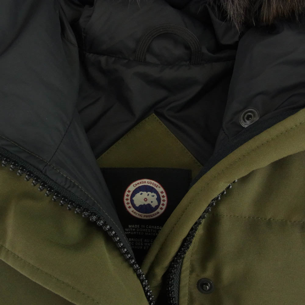 CANADA GOOSE カナダグース 3802L 国内正規品 サザビーリーグタグ FREAK'S STORE フリークスストア別注 SHELBURNE PARKA シェルバーン パーカ ダウンコート ダウンジャケット カーキ系 M【中古】