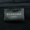 BALENCIAGA バレンシアガ 24SS 767839 TPVP8 バックロゴ ライトストーン コットン ジップアップ パーカー フーディー ブラック系 S【中古】