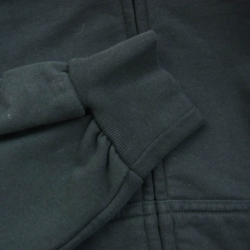 BALENCIAGA バレンシアガ 24SS 767839 TPVP8 バックロゴ ライトストーン コットン ジップアップ パーカー フーディー ブラック系 S【中古】