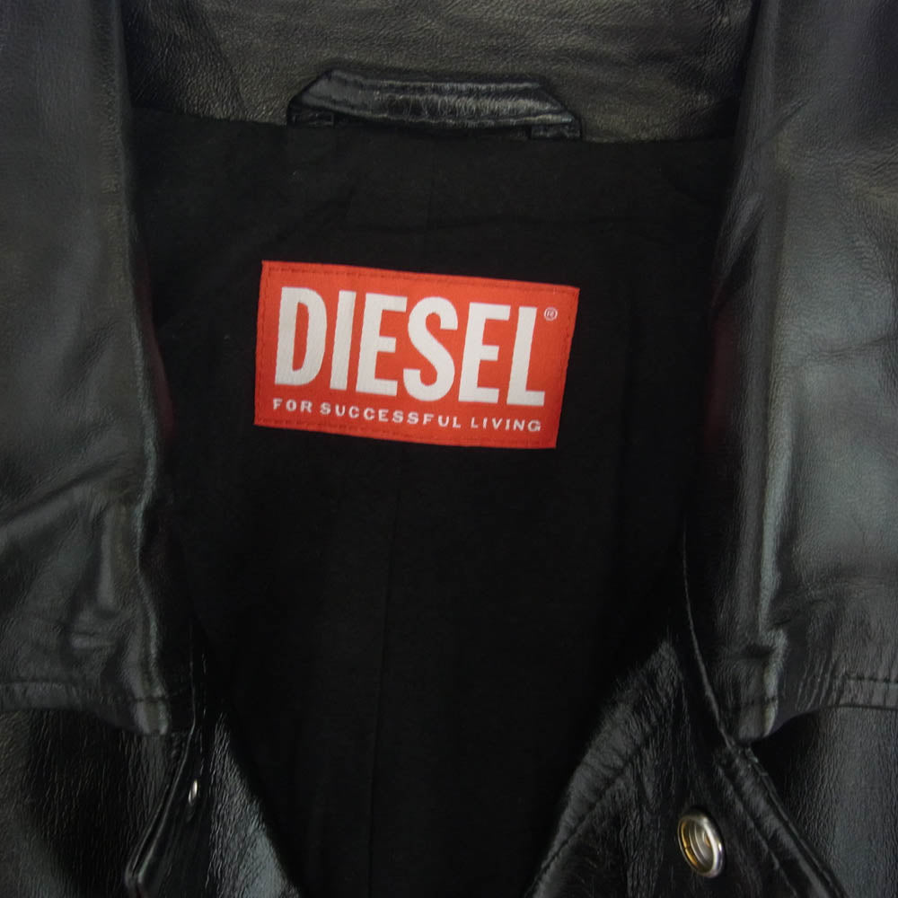DIESEL ディーゼル L-CORDIER グレンマーティンス期 レザー コート ジャケット ブラック系【中古】