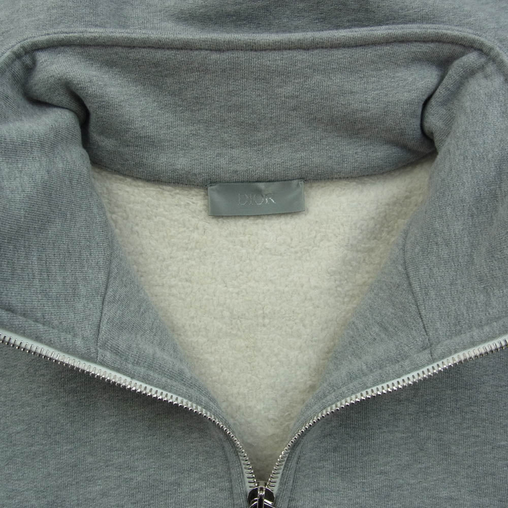 Dior ディオール 513J635A0531 CD Icon ハーフジップ スウェット トレーナー フリース グレー系 XL【中古】