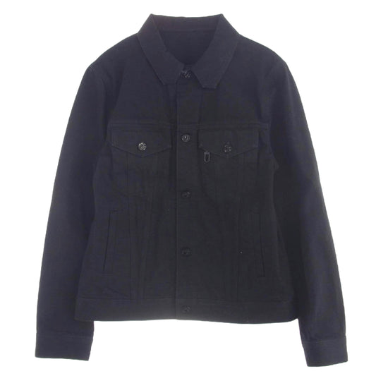 LOUIS VUITTON ルイ・ヴィトン 1A5CHS DNA ブラックデニム トラッカー ジャケット ブラック系 50【中古】