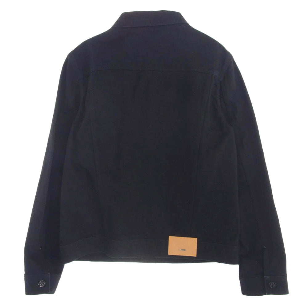 LOUIS VUITTON ルイ・ヴィトン 1A5CHS DNA ブラックデニム トラッカー ジャケット ブラック系 50【中古】