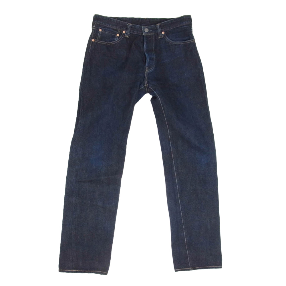 THE FLAT HEAD ザフラットヘッド FN-D110 左綾 ジンバブエ コットン リラックス テーパード ジーンズ デニム パンツ インディゴブルー系 32【中古】