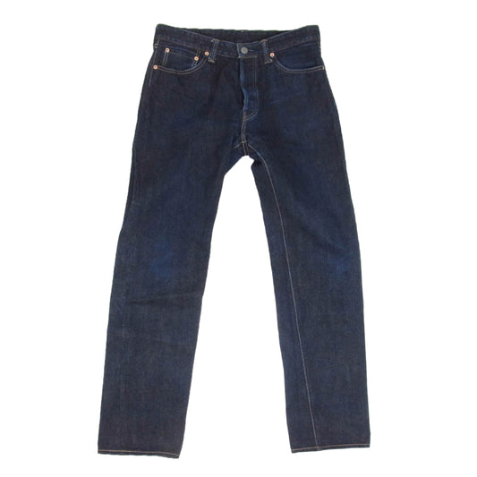 THE FLAT HEAD ザフラットヘッド FN-D110 左綾 ジンバブエ コットン リラックス テーパード ジーンズ デニム パンツ インディゴブルー系 32【中古】