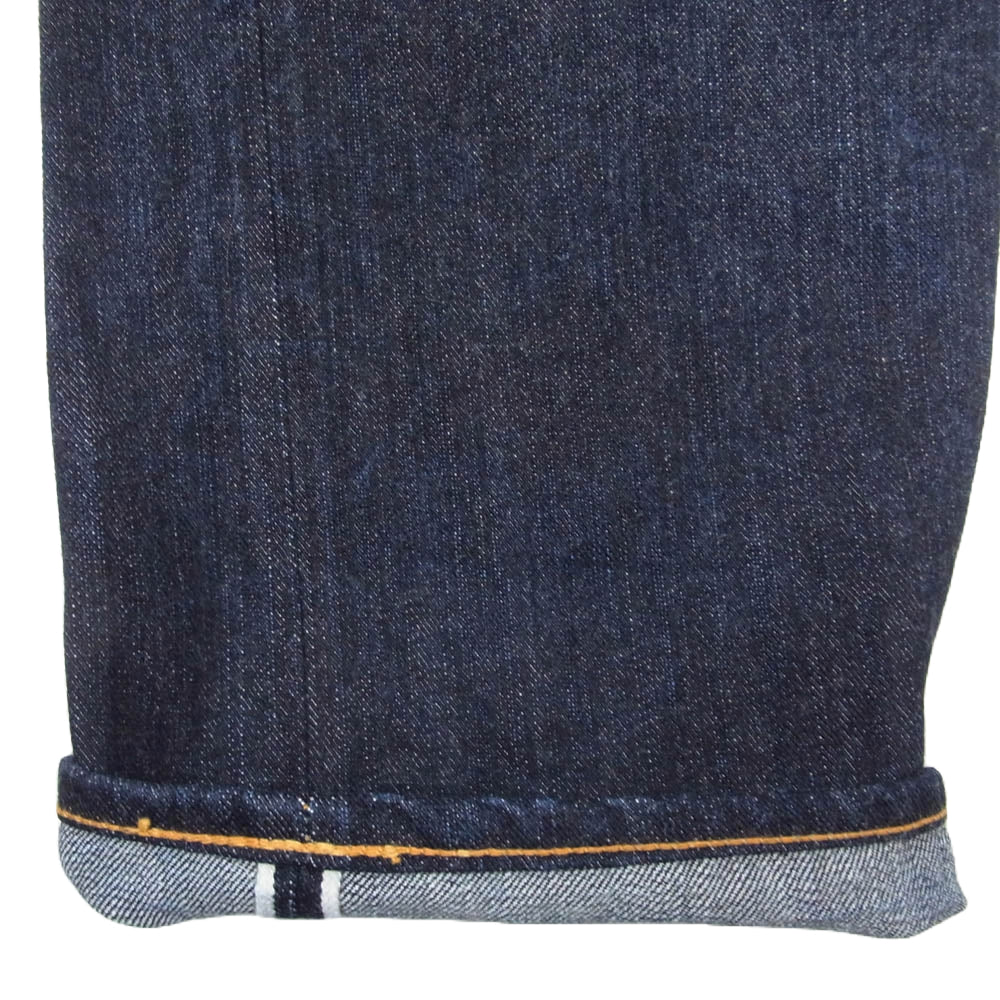 THE FLAT HEAD ザフラットヘッド FN-D110 左綾 ジンバブエ コットン リラックス テーパード ジーンズ デニム パンツ インディゴブルー系 32【中古】