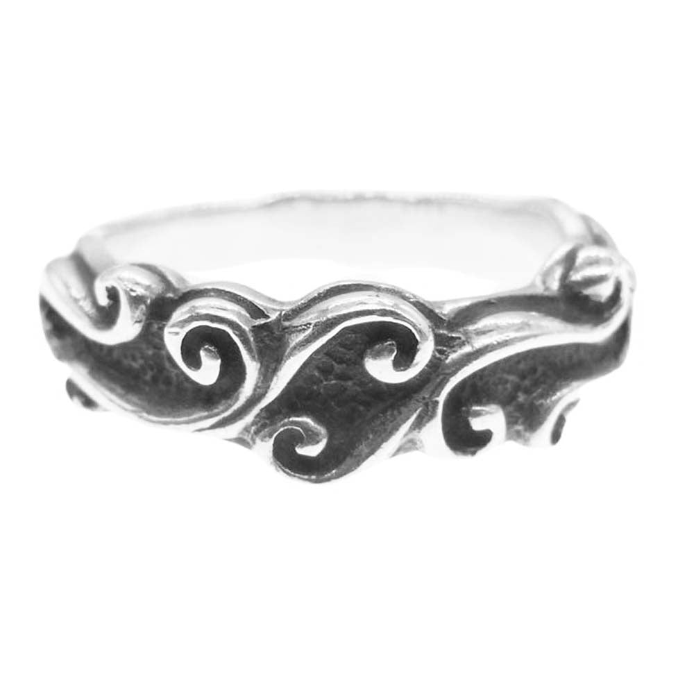 BILL WALL LEATHER ビルウォールレザー WAVE RING ウエーブリング シルバー系 21号【中古】