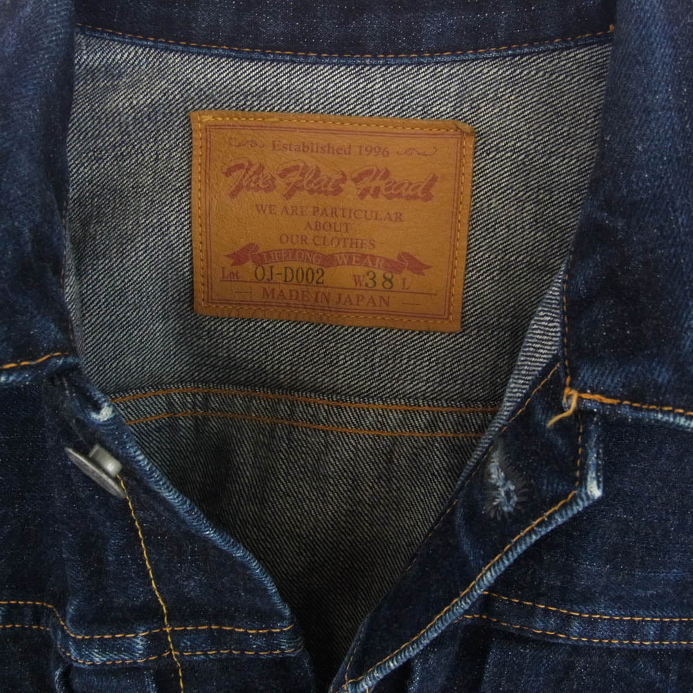 THE FLAT HEAD ザフラットヘッド OJ-D002 2nd 50’s モデル デニム ジャケット インディゴブルー系 38【中古】