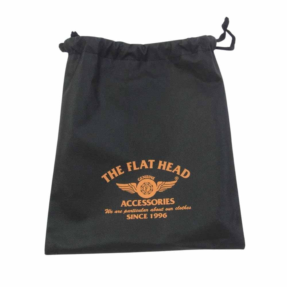 THE FLAT HEAD ザフラットヘッド レザー ギャリソン ベルト ライトブラウン系 32【美品】【中古】