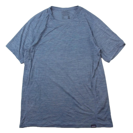 patagonia パタゴニア 45760 Cap Cool Lightweight Shirt  キャプリーン クール ライトウェイト Tシャツ ネイビー系 M【中古】