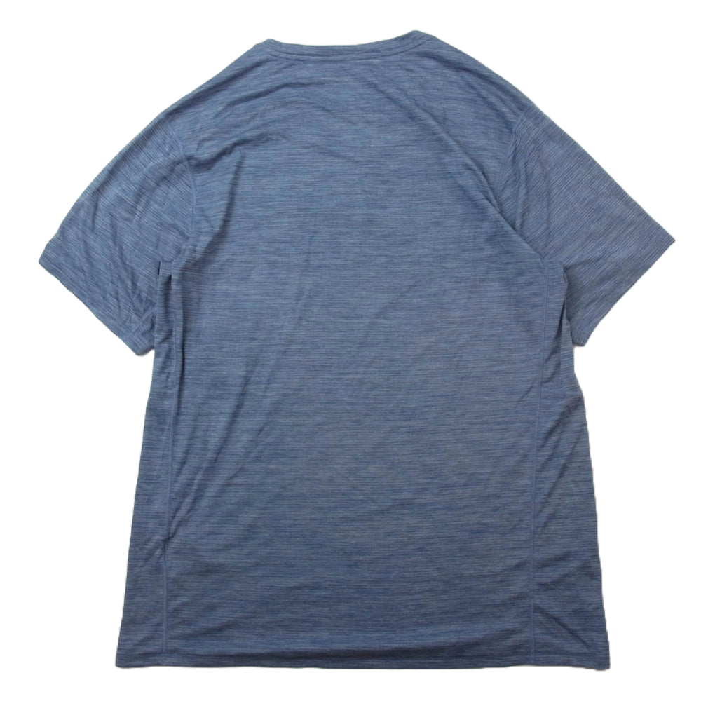 patagonia パタゴニア 45760 Cap Cool Lightweight Shirt  キャプリーン クール ライトウェイト Tシャツ ネイビー系 M【中古】