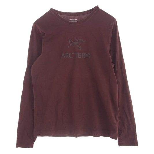 ARC'TERYX アークテリクス 25395 ARC'WORD T-SHIRT ロゴ 長袖 Tシャツ ワインレッド系 M【中古】