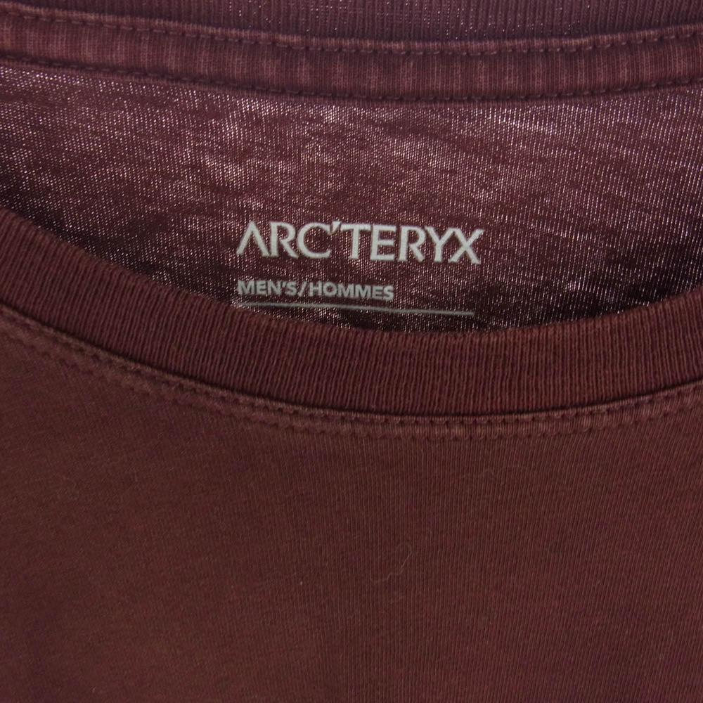 ARC'TERYX アークテリクス 25395 ARC'WORD T-SHIRT ロゴ 長袖 Tシャツ ワインレッド系 M【中古】