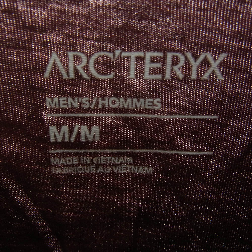 ARC'TERYX アークテリクス 25395 ARC'WORD T-SHIRT ロゴ 長袖 Tシャツ ワインレッド系 M【中古】