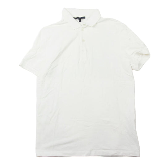 GUCCI グッチ 243869 X8680 ロゴ刺繍 コットン 半袖 ポロシャツ ホワイト系 L【中古】