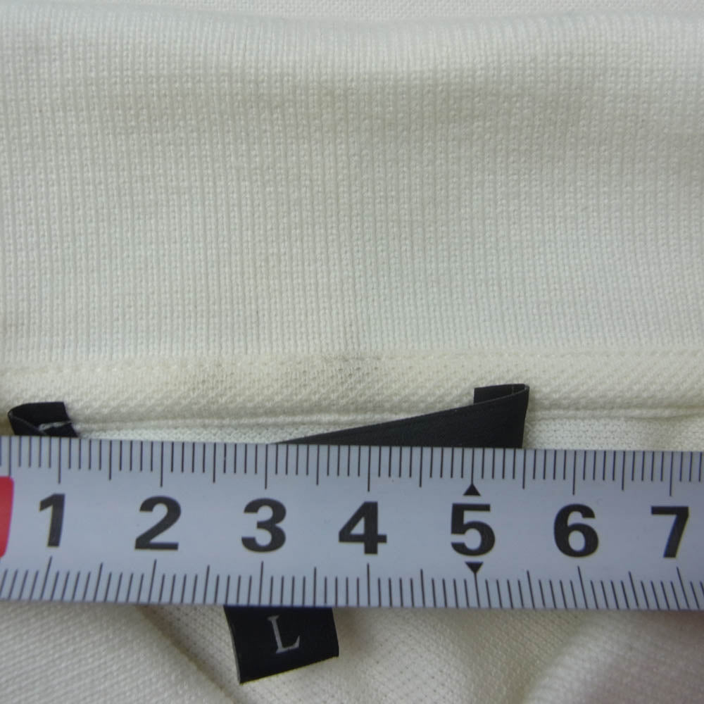 GUCCI グッチ 243869 X8680 ロゴ刺繍 コットン 半袖 ポロシャツ ホワイト系 L【中古】