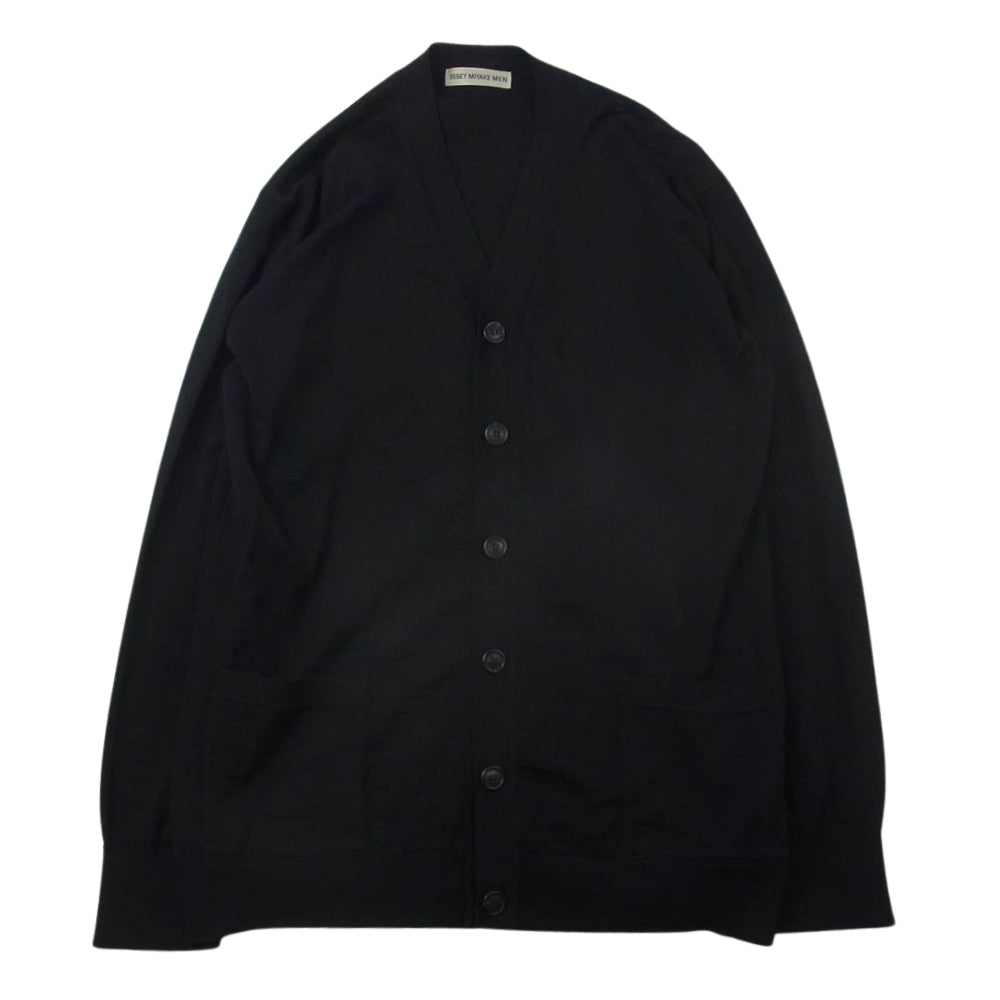 ISSEY MIYAKE イッセイミヤケ ME93-K0010 90s ウール カーディガン ブラック系 M【中古】