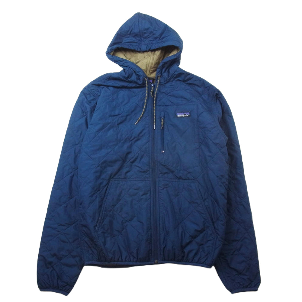 patagonia パタゴニア 27610 Diamond Quilted Bomber Hoody ダイアモンド キルト ボマー フーディ ジャケット ネイビー系 M【中古】