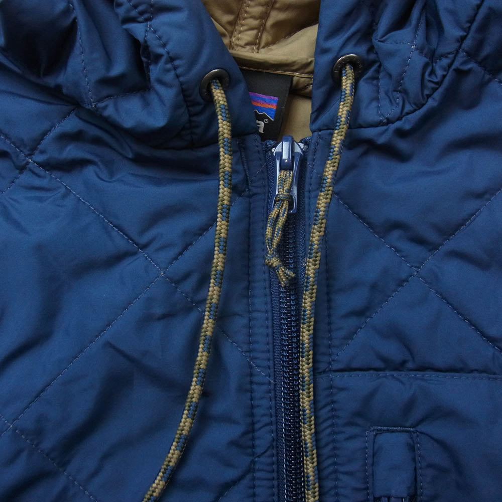 patagonia パタゴニア 27610 Diamond Quilted Bomber Hoody ダイアモンド キルト ボマー フーディ ジャケット ネイビー系 M【中古】