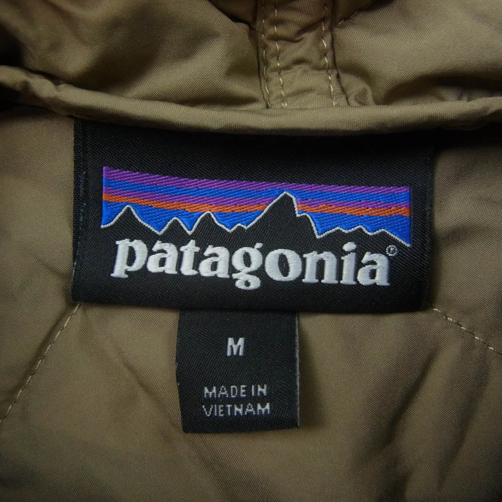 patagonia パタゴニア 27610 Diamond Quilted Bomber Hoody ダイアモンド キルト ボマー フーディ ジャケット ネイビー系 M【中古】