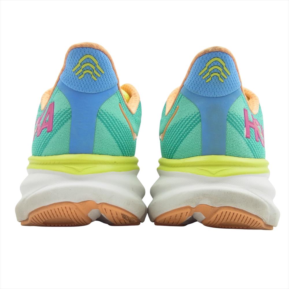 HOKA ONE ONE ホカ オネオネ 1127895 CLIFTON9 クリフトン 9 ランニング シューズ スニーカー ブルー系 マルチカラー系 27.5cm【中古】