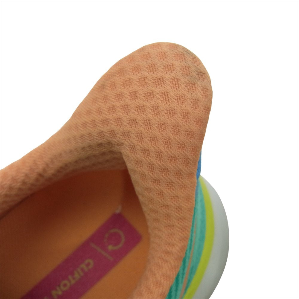 HOKA ONE ONE ホカ オネオネ 1127895 CLIFTON9 クリフトン 9 ランニング シューズ スニーカー ブルー系 マルチカラー系 27.5cm【中古】