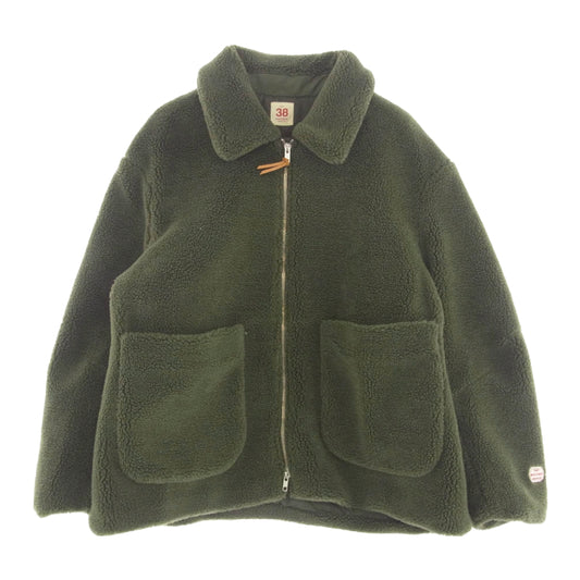 マコバー × FREAK’S STORE ジップアップ ボア ジャケット カーキ系 38【中古】