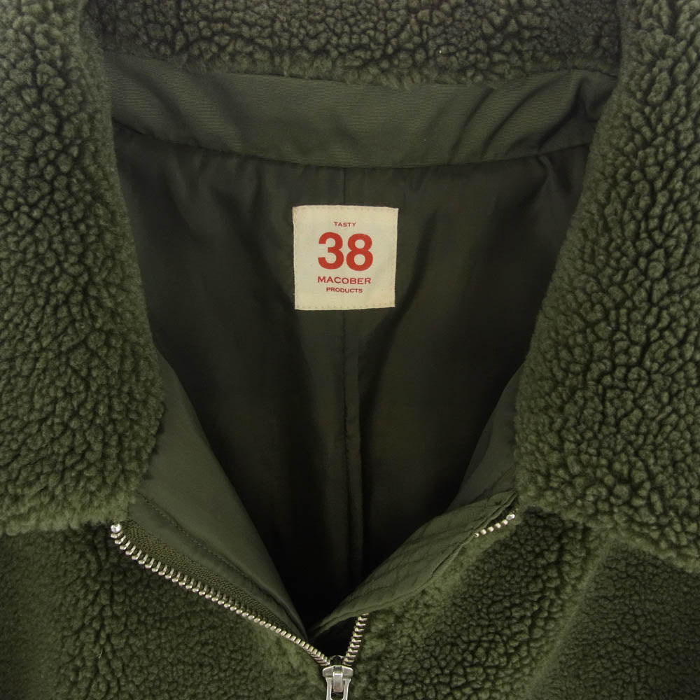 マコバー × FREAK’S STORE ジップアップ ボア ジャケット カーキ系 38【中古】