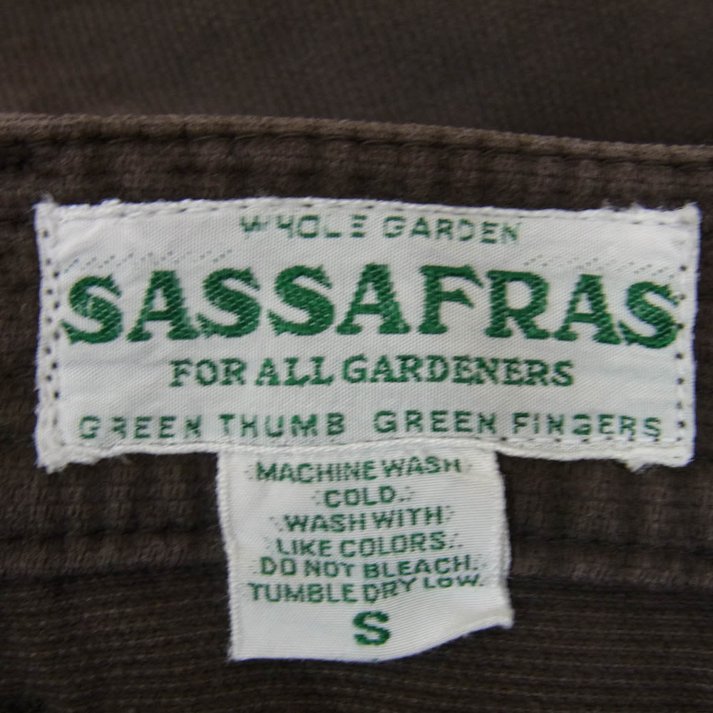 SASAFRAS ササフラス フォールリーフ パンツ ピケ ブラウン系 S【中古】