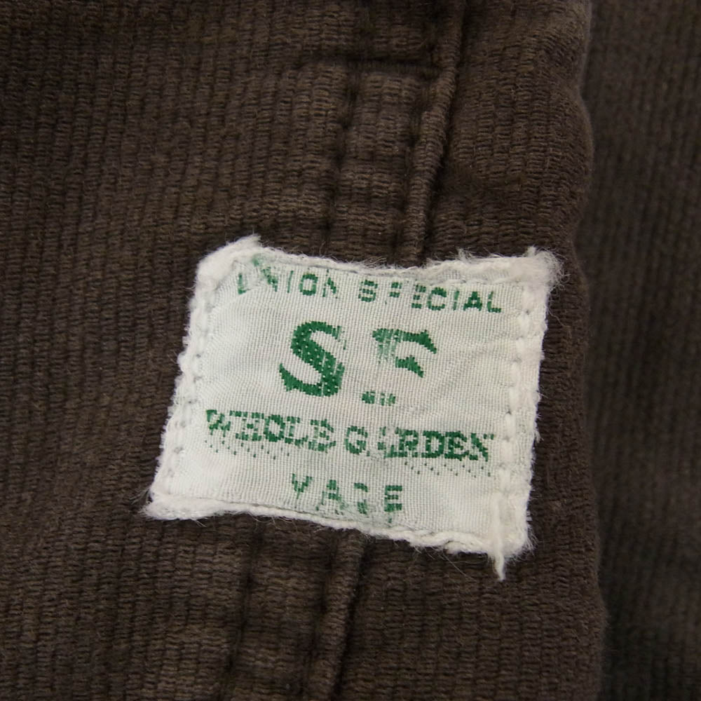 SASAFRAS ササフラス フォールリーフ パンツ ピケ ブラウン系 S【中古】