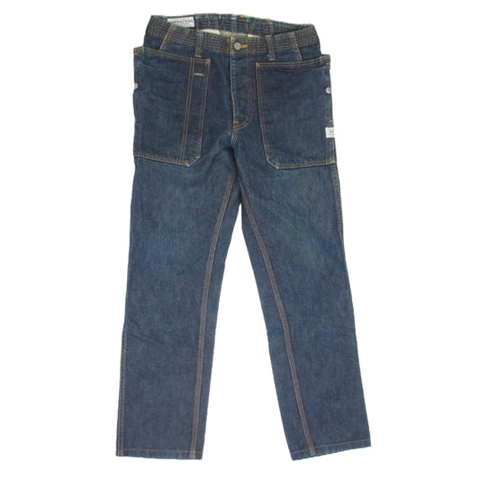 SASAFRAS ササフラス フォールリーフ パンツ デニム インディゴブルー系 S【中古】