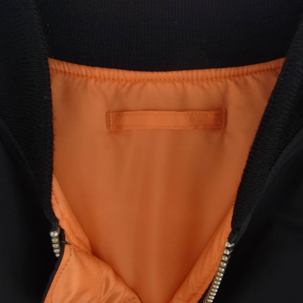 WACKO MARIA ワコマリア MA-1 FLIGHT JACKET TYPE-3 フライト ボンバー ジャケット ブラック系 L【中古】