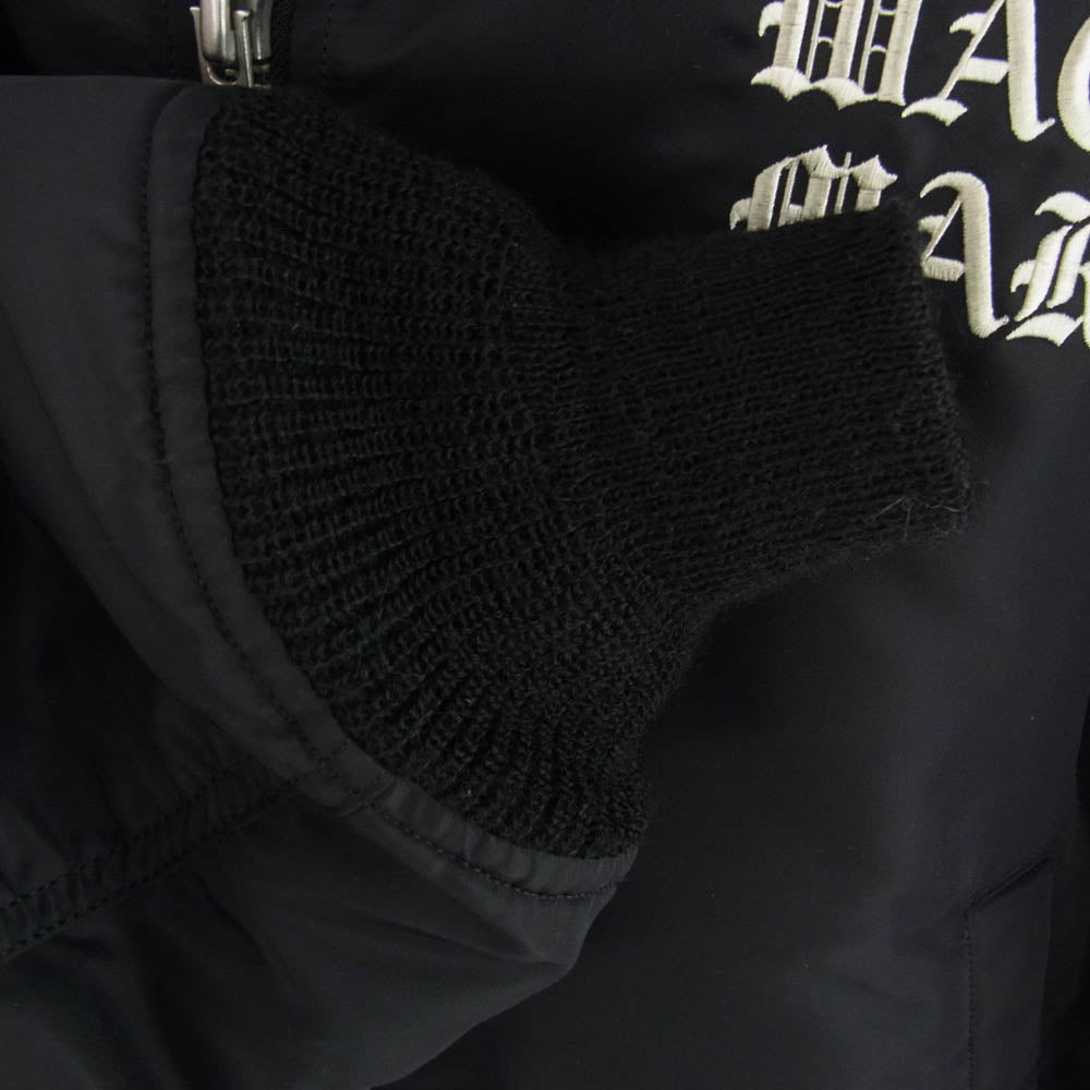 WACKO MARIA ワコマリア MA-1 FLIGHT JACKET TYPE-3 フライト ボンバー ジャケット ブラック系 L【中古】