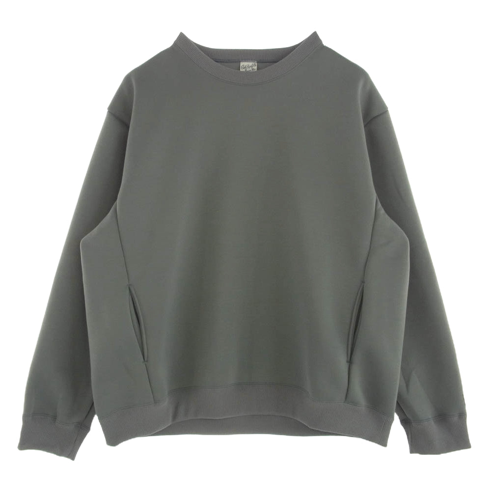 CALEE キャリー MULTI WAY DOUBLE KNIT CREW NECK SW マルチ ウェイ ダブル ニット クルーネック スウェット グリーン系 XL【中古】