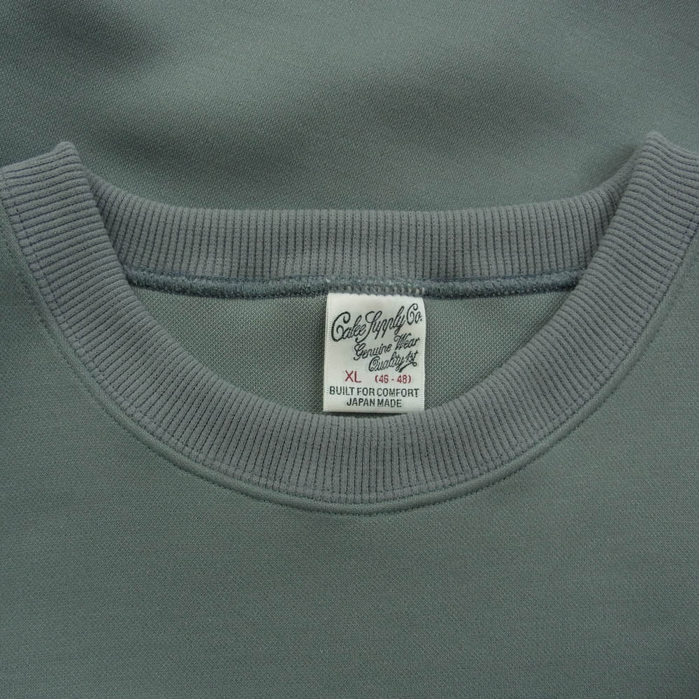 CALEE キャリー MULTI WAY DOUBLE KNIT CREW NECK SW マルチ ウェイ ダブル ニット クルーネック スウェット グリーン系 XL【中古】