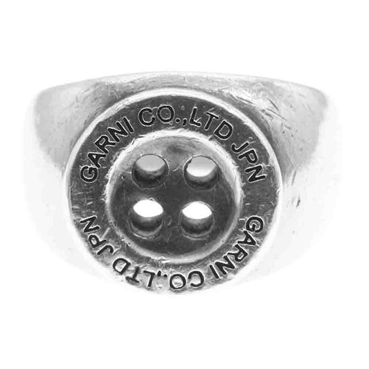 GARNI ガルニ ボタン リング シルバー シルバー系 13号【中古】