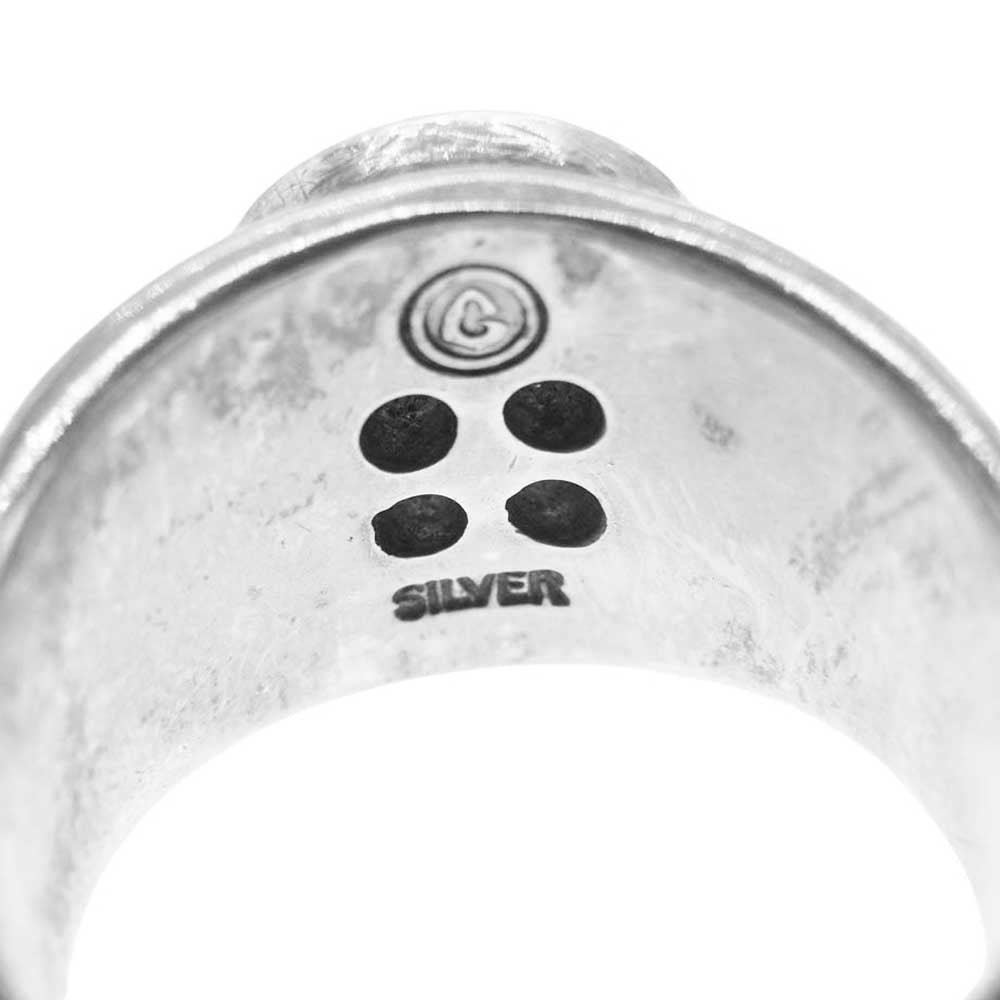 GARNI ガルニ ボタン リング シルバー シルバー系 13号【中古】