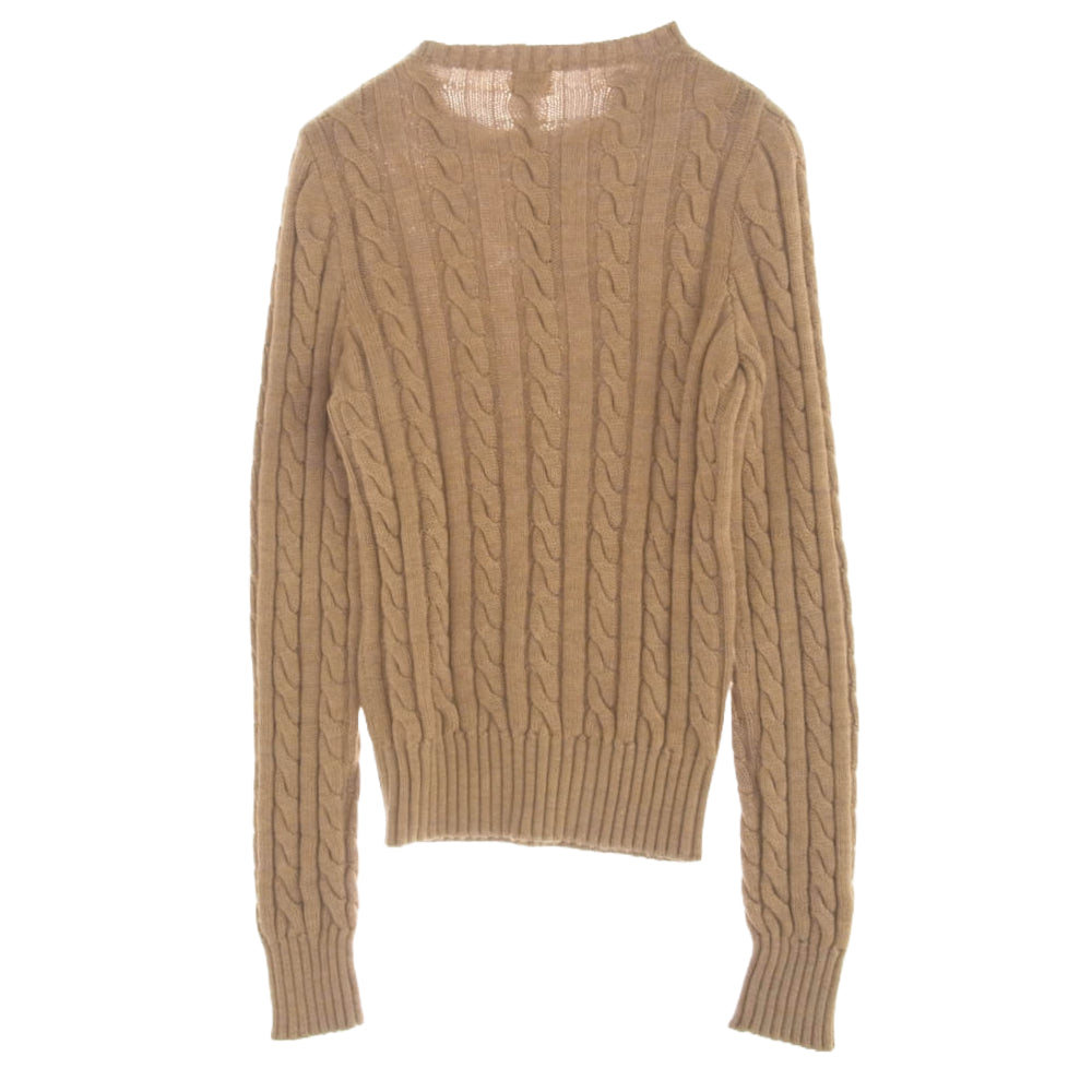 Ron Herman ロンハーマン WOOL ウール ケーブルニット ブラウン系【中古】