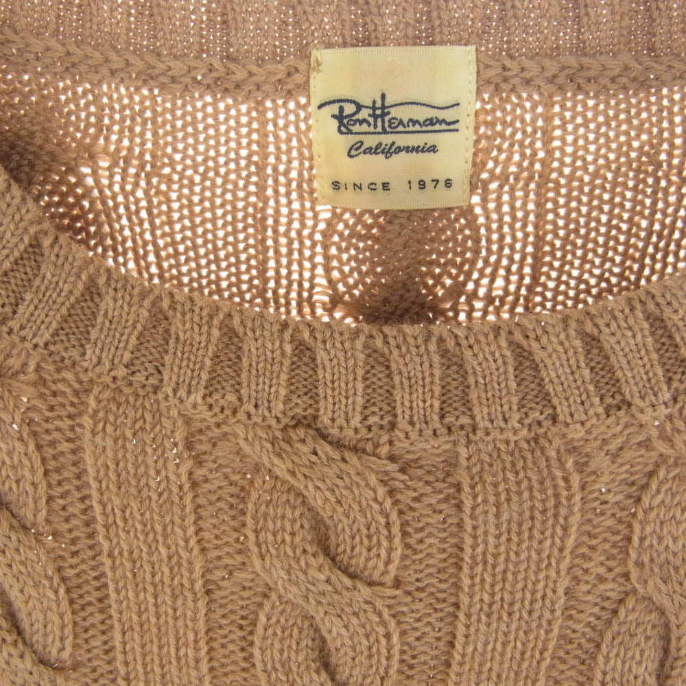 Ron Herman ロンハーマン WOOL ウール ケーブルニット ブラウン系【中古】