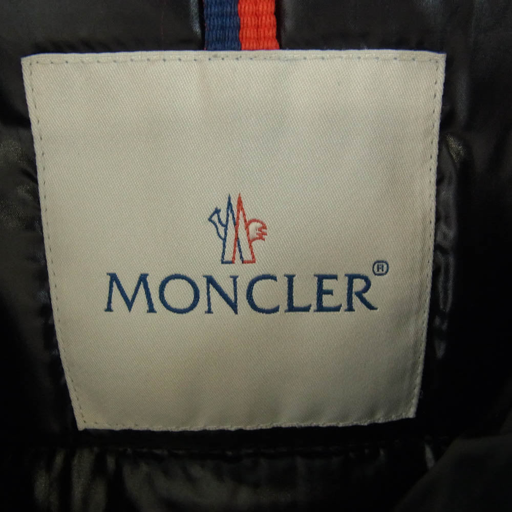 MONCLER モンクレール 国内正規品 ADOXA アドクサ フーデッド ダウンコート ダウンジャケット ブラック系  0 【中古】